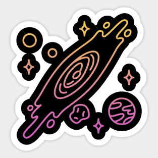 beautiful galaxy Sticker